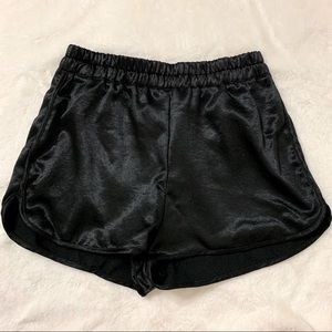 AA Metallic High-waist Running Shorts